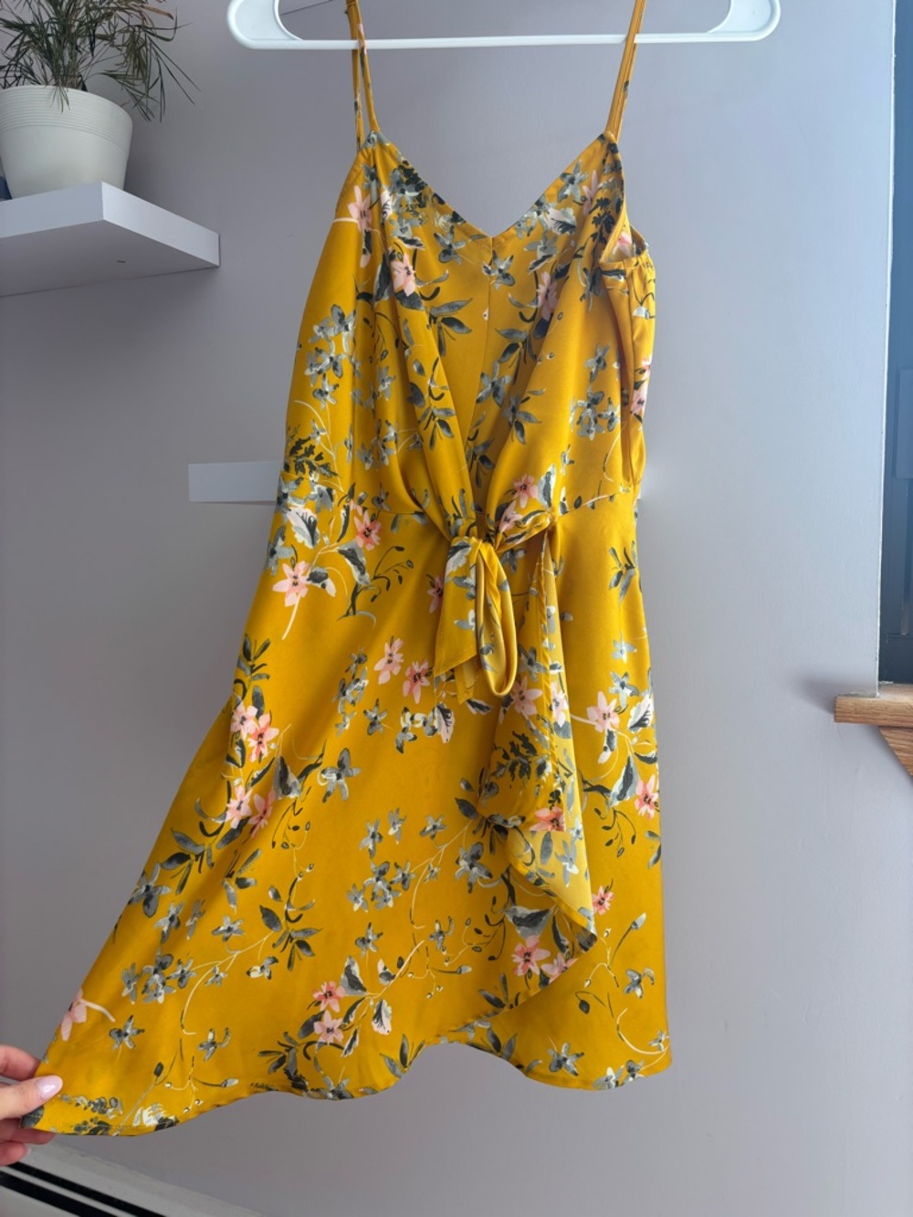 Express Yellow Floral Blouse